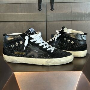 Golden Goose Mid Star ✨ Private Edition Black Glitter / 39